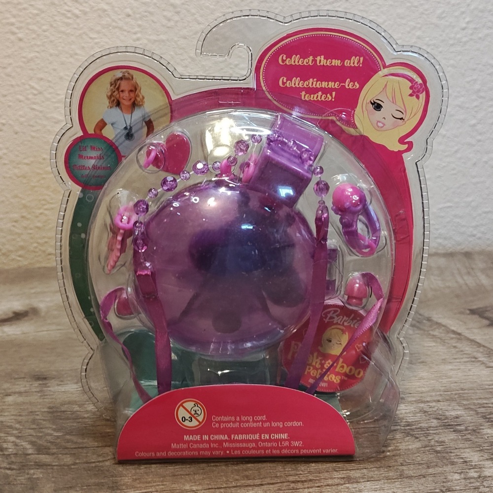 Barbie Peek-a-boo Petites Kids Purple Caley of the Caribbean Mermaid 80 - Picture 4 of 9